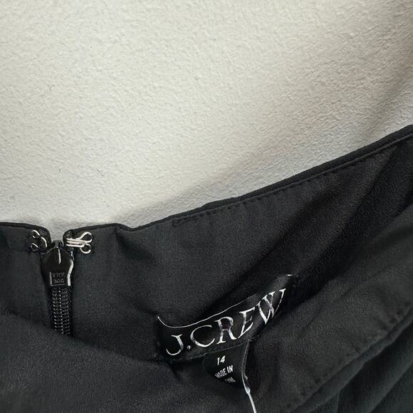 J.Crew Embellished Slip Gown Black Maxi Long Dress Formal Evening US 14 NWT - Picture 9 of 14